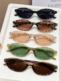 5pcs Black Tea, White, Leopard Print, Green Champagne Combination